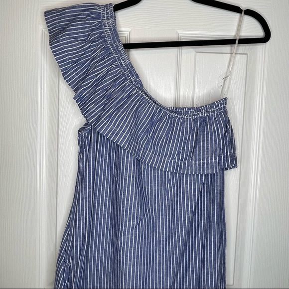 NWT One Shoulder Striped Dress - Picture 5 of 10